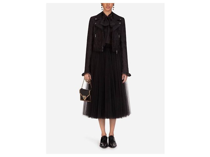 Gonna in tulle e pizzo nero Dolce & Gabbana Taglia 42 usata - vista 9