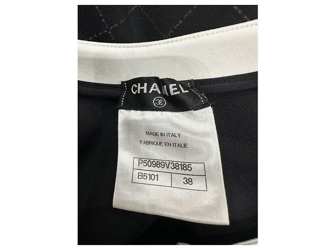 Chanel 2015 Schwarz & Pink Colorblock Einteiler Größe 38 gebraucht - Ansicht 4