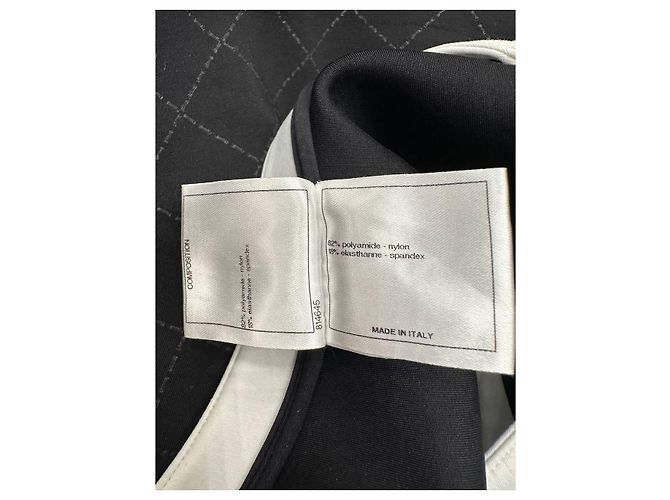 Chanel 2015 Schwarz & Pink Colorblock Einteiler Größe 38 gebraucht - Ansicht 5