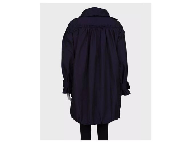 Abrigo morado de doble botonadura Burberry IT42 M de segunda mano - vista 3