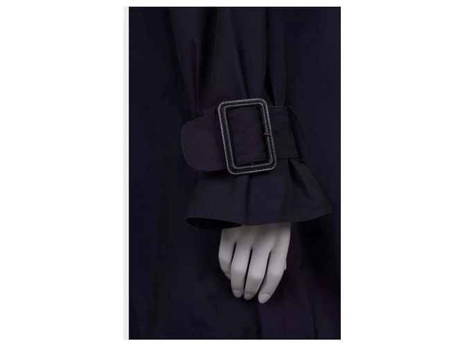 Abrigo morado de doble botonadura Burberry IT42 M de segunda mano - vista 5