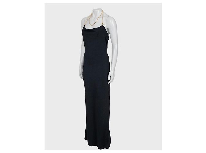Schwarzes Maxi-Kleid Bottega Veneta Größe 38 Gebraucht - Ansicht 2