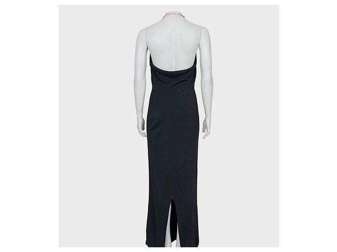 Schwarzes Maxi-Kleid Bottega Veneta Größe 38 Gebraucht - Ansicht 3