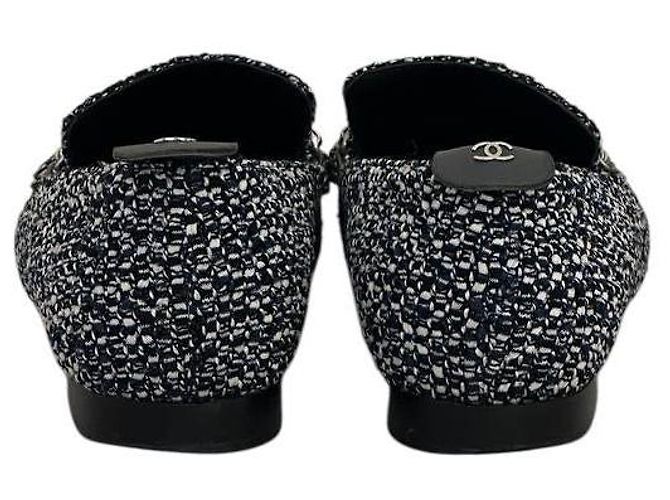 Timeless Mocassini a punta in tweed Chanel Taglia 37,5 Usati - vista 4