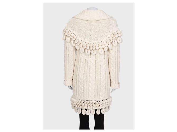 Chanel 2009 Weißes Kaschmir Strickkleid Größe 36 Gebraucht - Ansicht 5