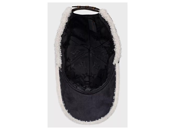 Louis Vuitton Lammfell Mütze und Handschuh Set - Größe M Gebraucht - Ansicht 4