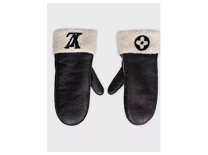 Louis Vuitton Lammfell Mütze und Handschuh Set - Größe M Gebraucht - Ansicht 6