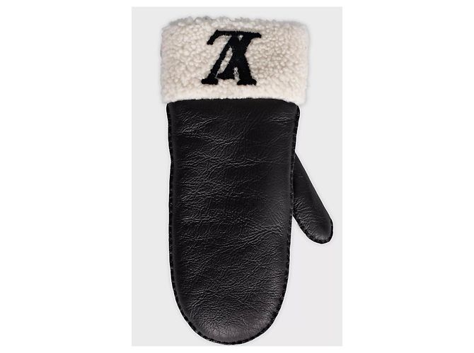 Louis Vuitton Lammfell Mütze und Handschuh Set - Größe M Gebraucht - Ansicht 8