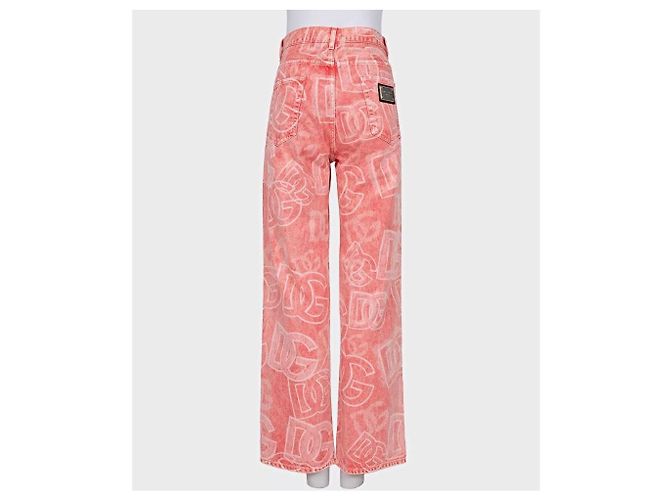 Jeans rosas estampados Dolce & Gabbana IT46 | XL de segunda mano - vista 3