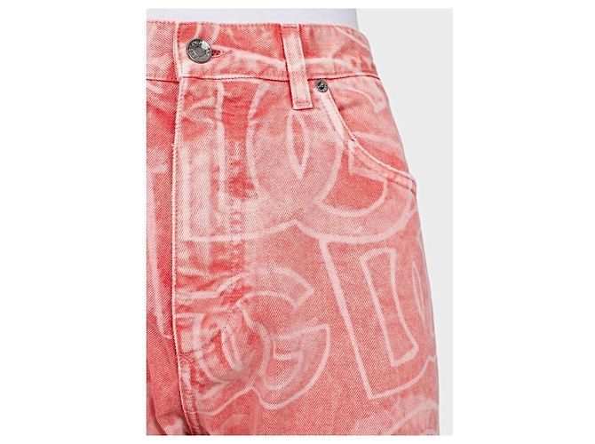 Jeans rosas estampados Dolce & Gabbana IT46 | XL de segunda mano - vista 4