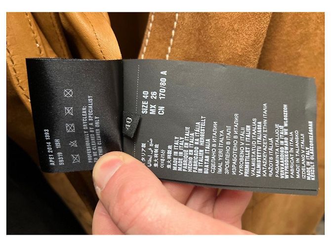 Prada brauner Lammleder langer Weste mit Gürtel - IT40 / S gebraucht - Ansicht 5