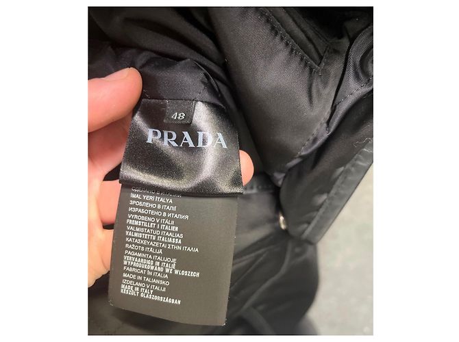 Gilet Maxi Nero Prada - IT48/XXL Usato - vista 5