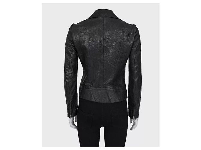 Schwarze Lederjacke Dolce & Gabbana EU 36 / S gebraucht - Ansicht 3