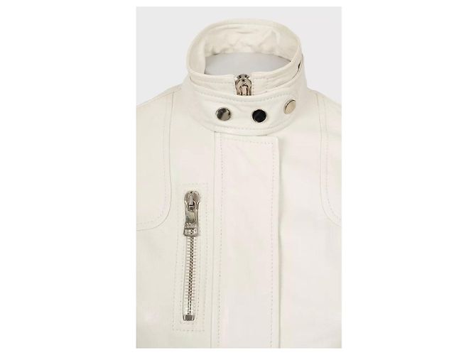 Weiße Lederjacke Dolce & Gabbana IT 40 / S Gebraucht - Ansicht 4