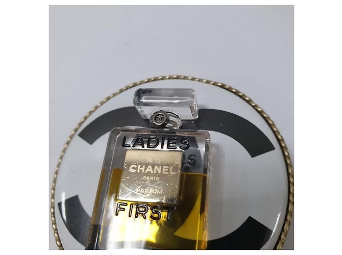 Timeless Bottiglia di profumo Chanel Ladies First Oro Nero Trasparente Spilla Usata - vista 2