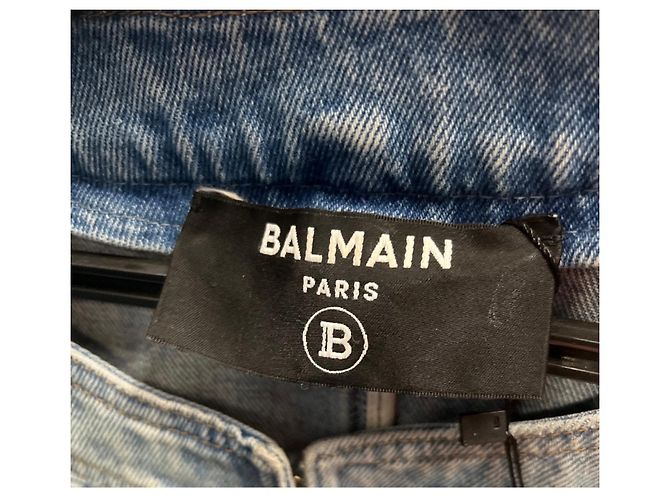 Balmain Raw-Edge Denimjacke - Größe FR38 / M gebraucht - Ansicht 6