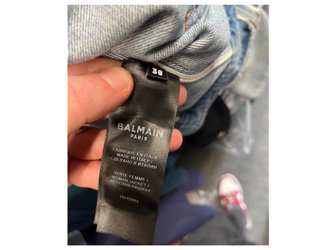 Balmain Raw-Edge Denimjacke - Größe FR38 / M gebraucht - Ansicht 7