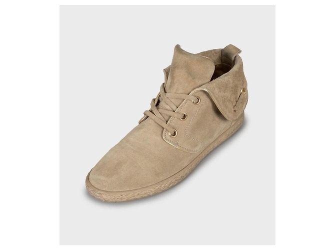 Botines de ante beige Empreinte Louis Vuitton - 38 de segunda mano - vista 3