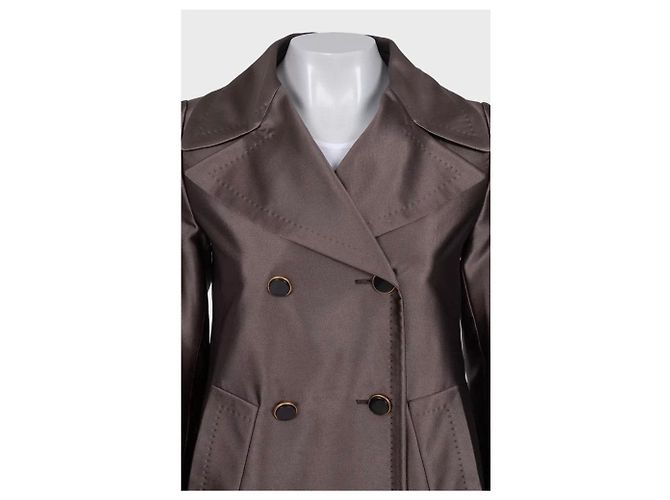 Abrigo A-Line de Doble Botón Gucci - IT 40 / S De Segunda Mano - vista 3