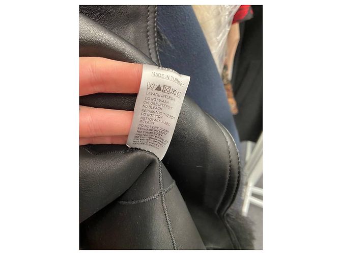 Balmain schwarze Lammlederjacke mit Kunstfell Größe 36 S Gebraucht - Ansicht 7