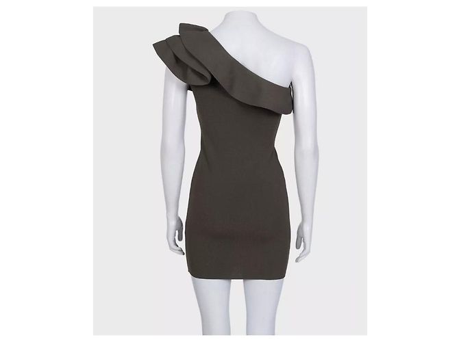 Robe élégante à volants verts Valentino Taille S D'occasion - vue 3