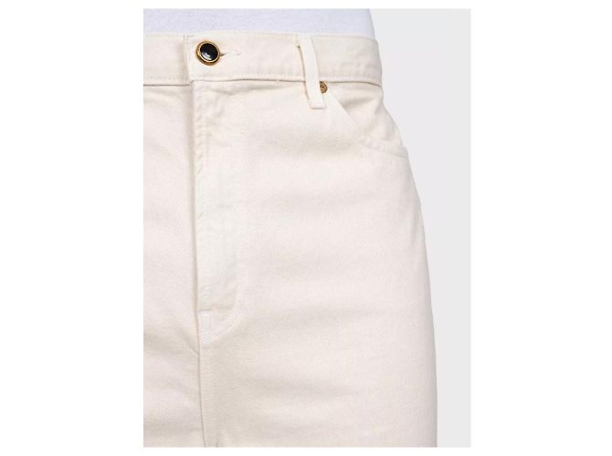 Khaite Weiße Weitbein-Jeans mit mittlerer Taille - Größe 29 Gebraucht - Ansicht 4