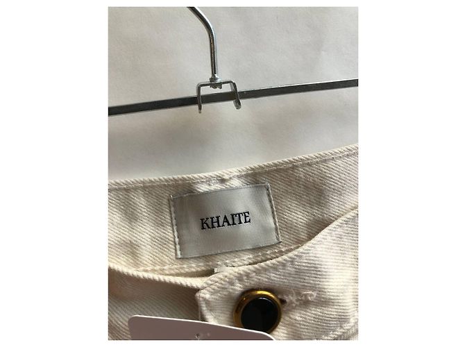 Khaite Weiße Weitbein-Jeans mit mittlerer Taille - Größe 29 Gebraucht - Ansicht 6