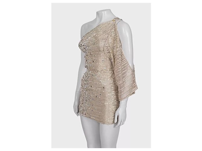Zuhair Murad Silberne Perlen Cocktailkleid - Größe S Gebraucht - Ansicht 2