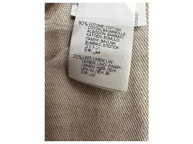 Pantalones de algodón blanco Brunello Cucinelli - Talla 40 De segunda mano - vista 4