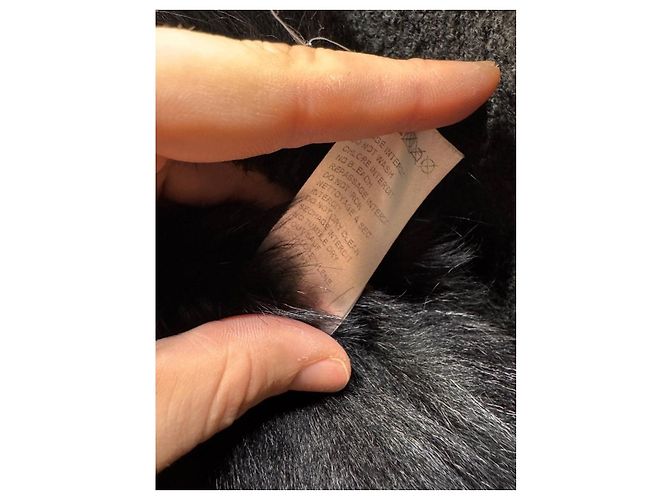 Schwarze Lammlederweste von Balmain - Größe IT40 / S gebraucht - Ansicht 5
