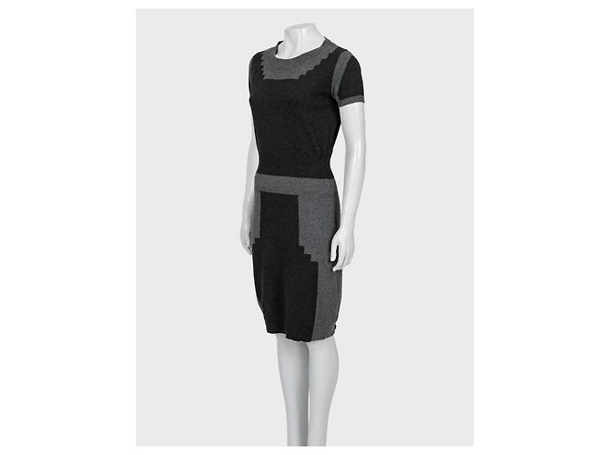 Saint Laurent Multicolor Cashmere Kleid, Größe M, Gebraucht - Ansicht 2