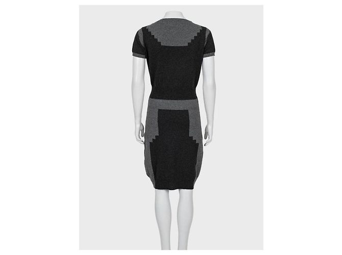 Saint Laurent Multicolor Cashmere Kleid, Größe M, Gebraucht - Ansicht 3