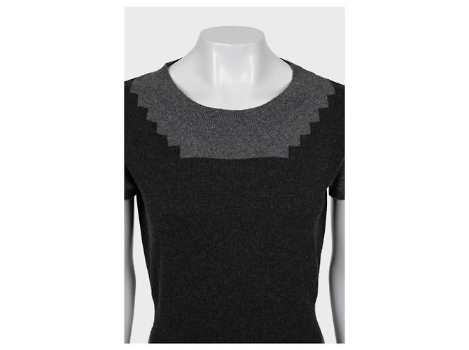 Saint Laurent Multicolor Cashmere Kleid, Größe M, Gebraucht - Ansicht 4