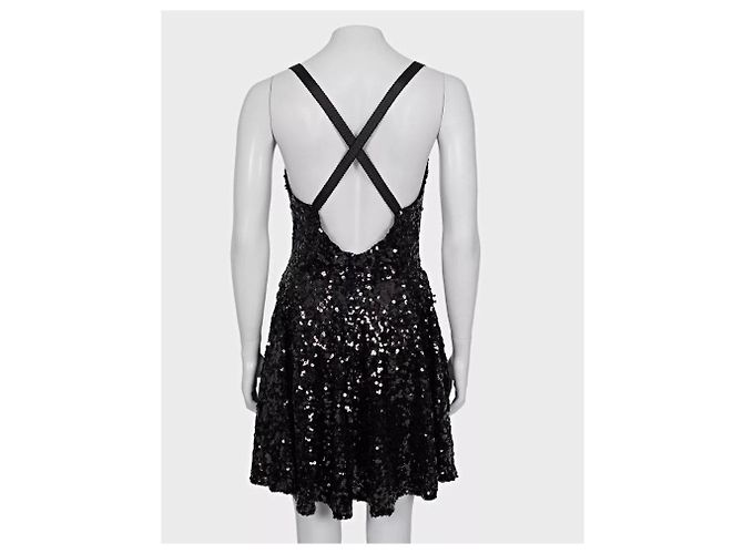 Schwarzes Paillettenkleid von Dolce & Gabbana - Größe IT42/M gebraucht - Ansicht 3