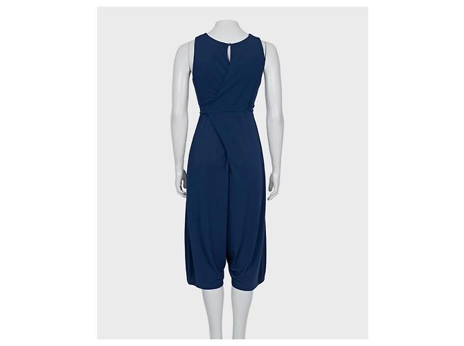 Mono azul de viscosa con cintura ajustable de Saint Laurent - Talla M de segunda mano - vista 3