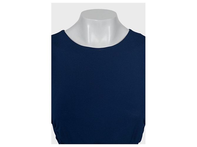 Mono azul de viscosa con cintura ajustable de Saint Laurent - Talla M de segunda mano - vista 4