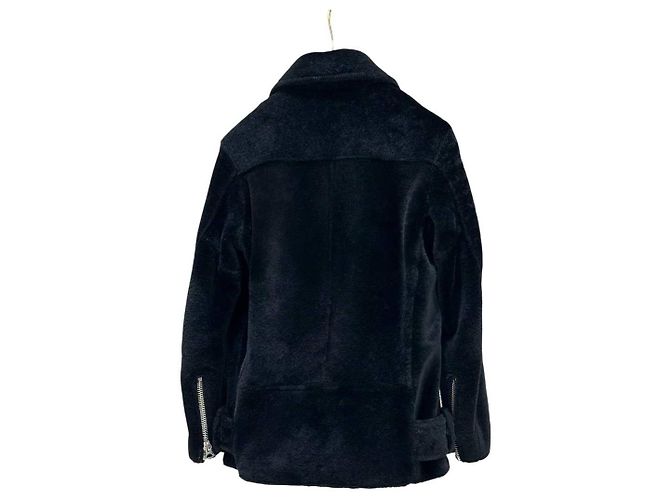 Acne Studios Shearling Leder Bikerjacke - Größe 32 (XXS) Gebraucht - Ansicht 2
