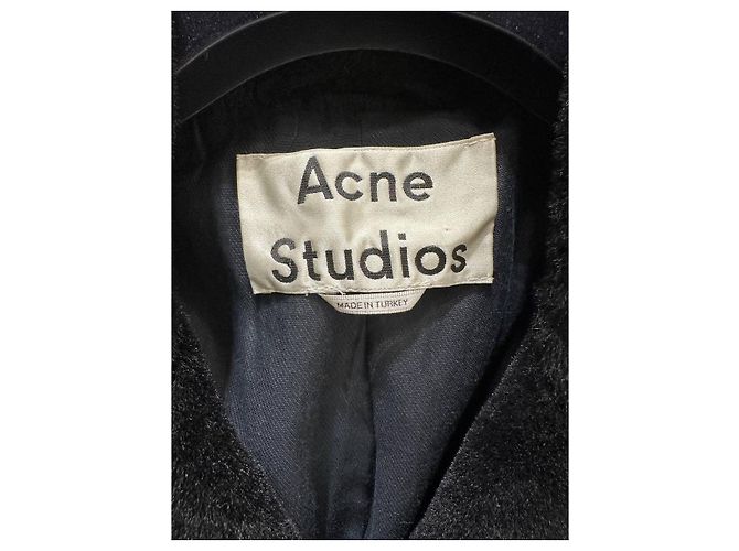 Acne Studios Shearling Leder Bikerjacke - Größe 32 (XXS) Gebraucht - Ansicht 4