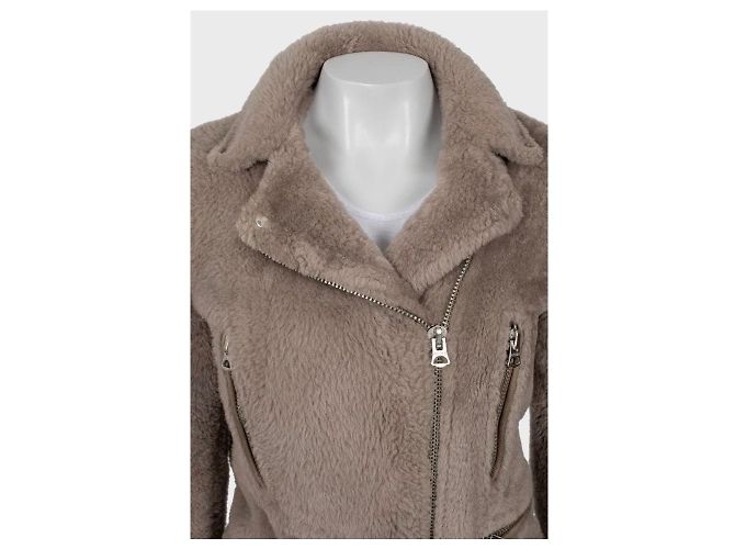 Acne Studios Brown Shearling Jacket - Size EU36 / S Pre-owned - view 4