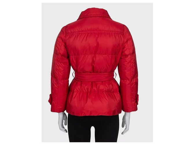 Prada Red Fitted Down Jacket Winter Coat Sz 38/XS Pre-owned - view 3