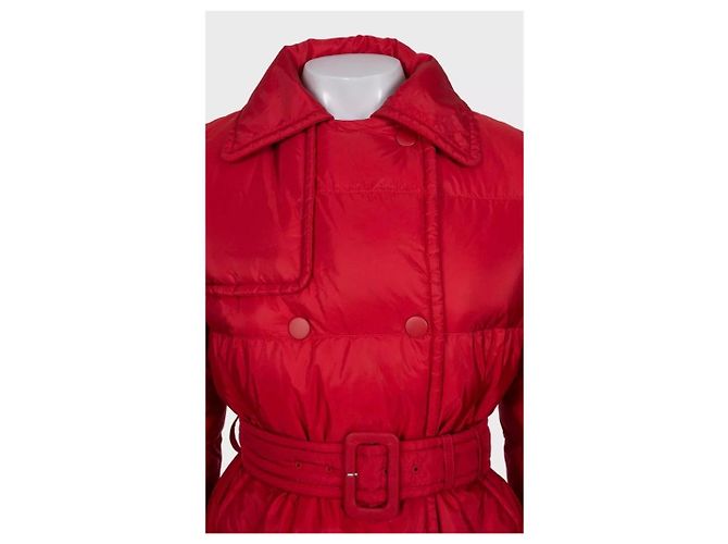 Prada Red Fitted Down Jacket Winter Coat Sz 38/XS Pre-owned - view 4