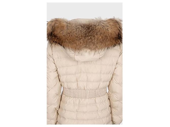 Abrigo blanco de plumas Just Cavalli de piel de mapache sintética - Talla 42/M De segunda mano - vista 4