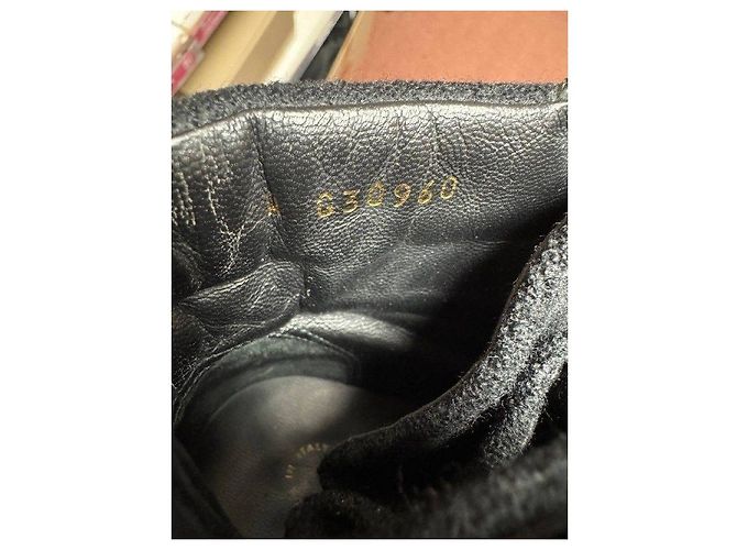Botas de cadena de textil negro Chanel París-Salzburgo - Talla 39 Usadas - vista 6