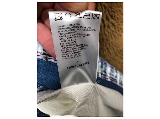 Pierre Balmain Hakenfront-Cardigan - Blau, Größe 40/L Gebraucht - Ansicht 4