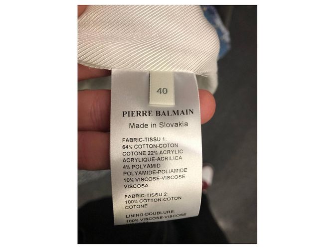 Pierre Balmain Hakenfront-Cardigan - Blau, Größe 40/L Gebraucht - Ansicht 6