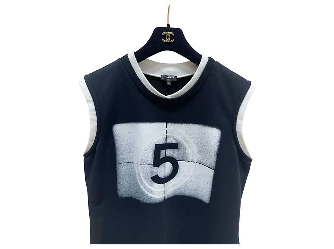 Top de pasarela 2021 CHANEL No.5 en estampado Talla 36 Pre-owned - vista 3