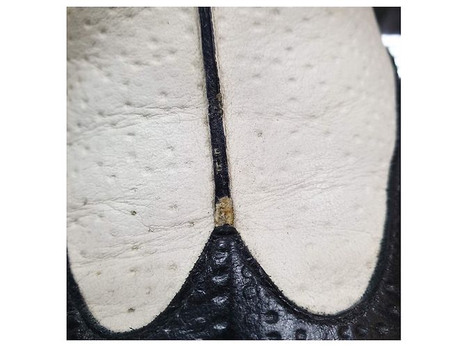Authentische Chanel Schwarz & Beige Kampfstiefel - Größe 40 gebraucht - Ansicht 13
