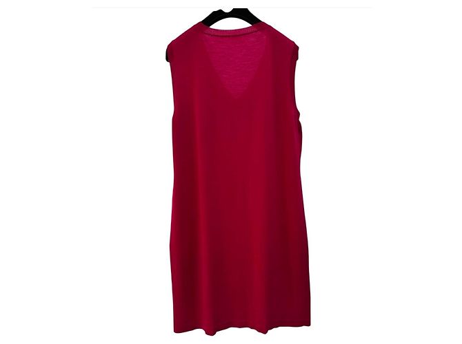 Chanel Vintage 2013 Rotemblem-Pullover-Tunika Kleid Größe 44-46 Gebraucht - Ansicht 2