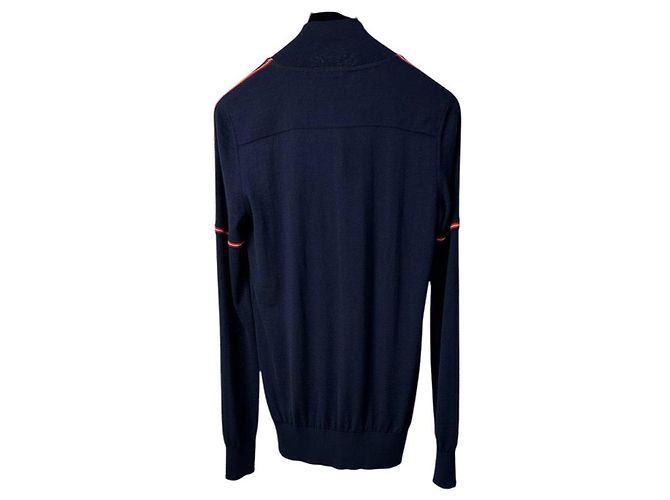 Timeless Chanel Navy Cashmere CC Logo Pullover Größe 40, gebraucht - Ansicht 4
