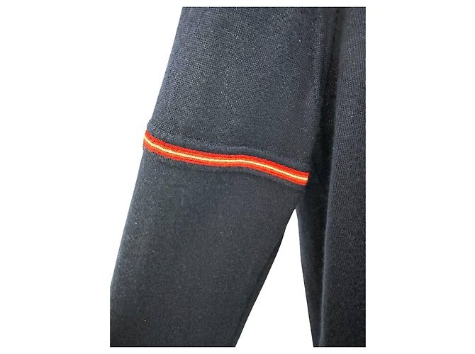 Timeless Chanel Navy Cashmere CC Logo Pullover Größe 40, gebraucht - Ansicht 5